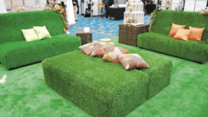 Green Lounge and Seating Areas