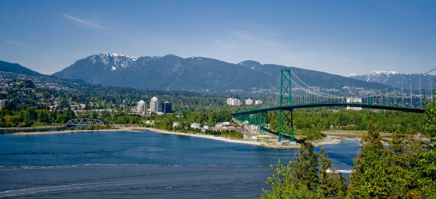 Lions Gate bridge in North Vancouver