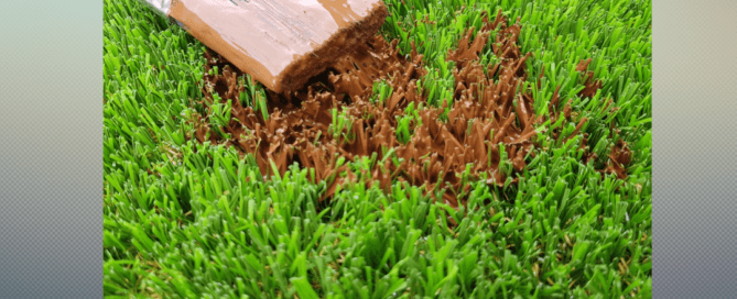 Paint and other chemical on Premium Grass Blades Artificial Turf