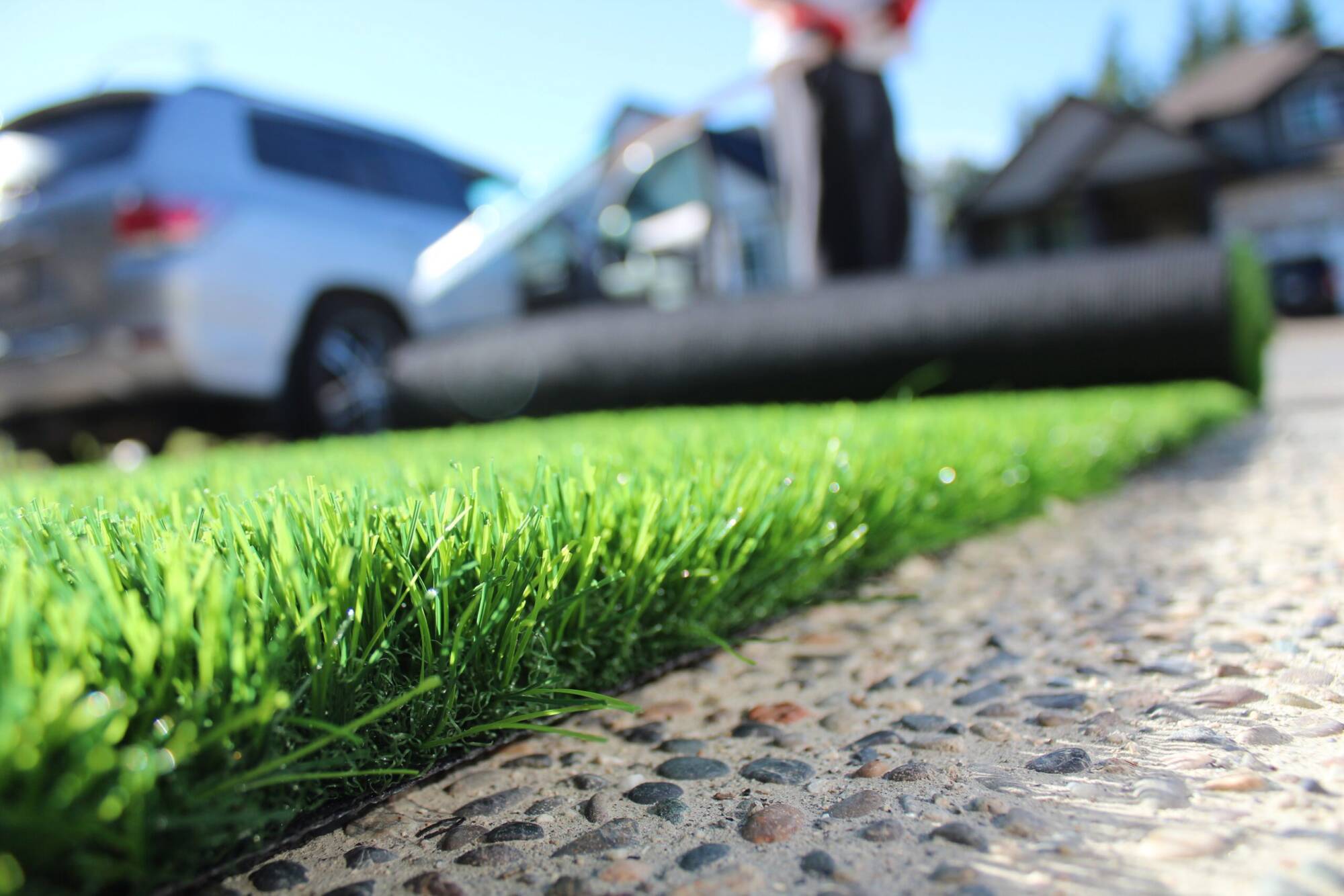 Premium-Grass-Blades-Synthetic-Artificial-Turf-Lush Premium Grass Blades Synthetic Artificial Turf: Lush Project Roll