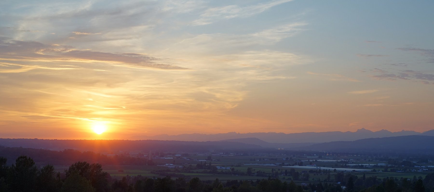 abbotsford-sunset Sunset over the city of Abbotsford